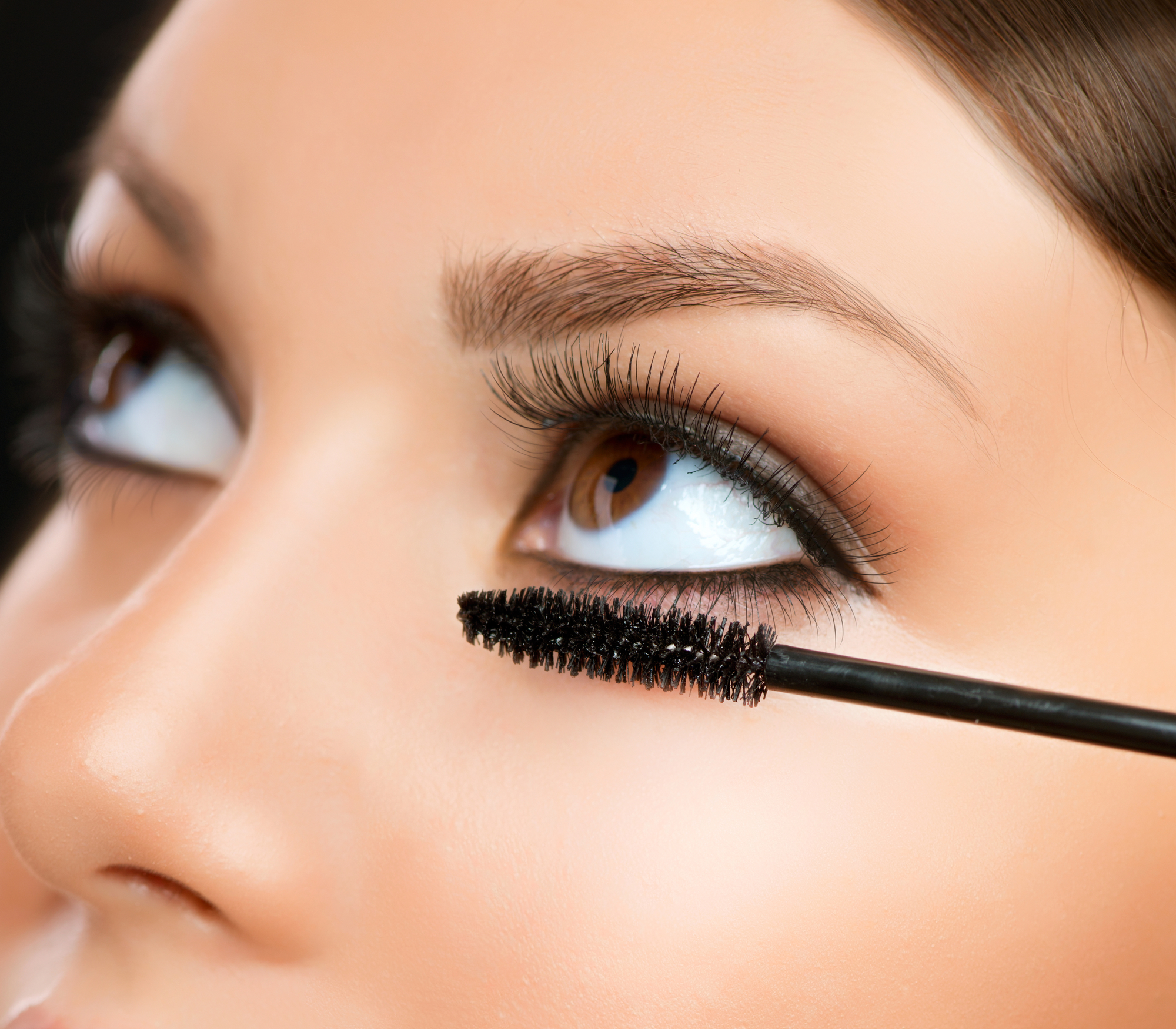 Mascara Applying. Makeup Closeup. Eyes Make-up